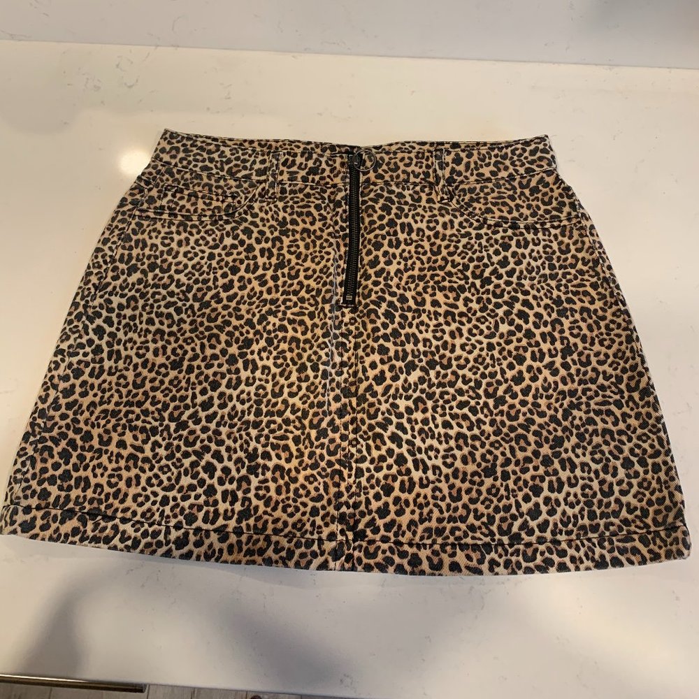 Cheetah Print BDG Mini Skirt